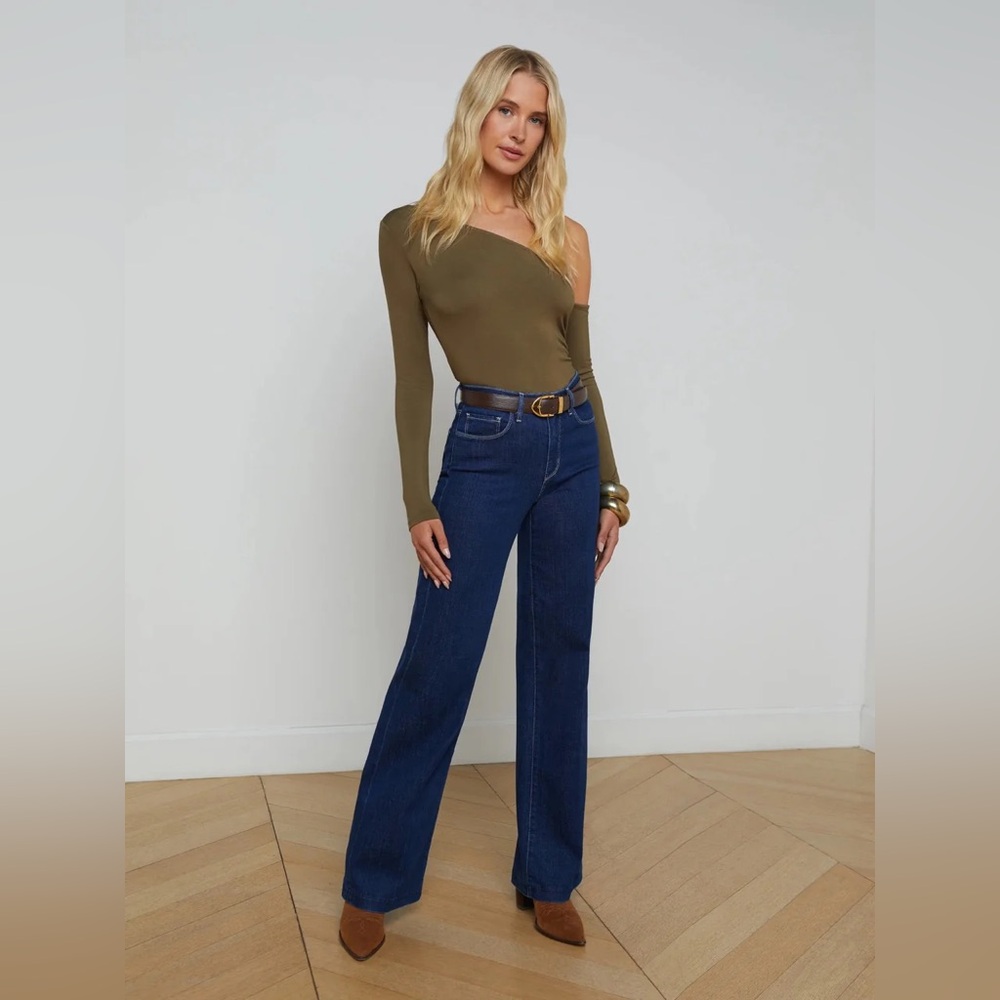 L'Agence NWT Women's Clayton Wide-Leg Newport Jeans Size 25